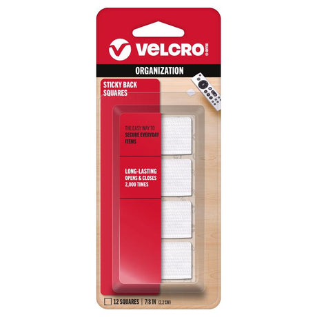 VELCRO Brand Sticky Back Small Nylon Hook and Loop Fastener 7/8 in. L 12 pk, Pack of 6