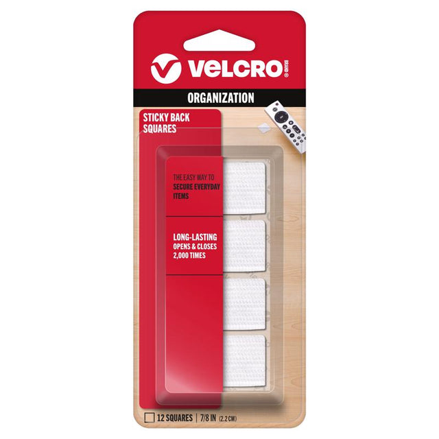 VELCRO Brand Sticky Back Small Nylon Hook and Loop Fastener 7/8 in. L 12 pk, Pack of 6