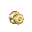 Schlage Georgian Bright Brass Keyed Entry Door Knob 1-3/4 in., Pack of 4