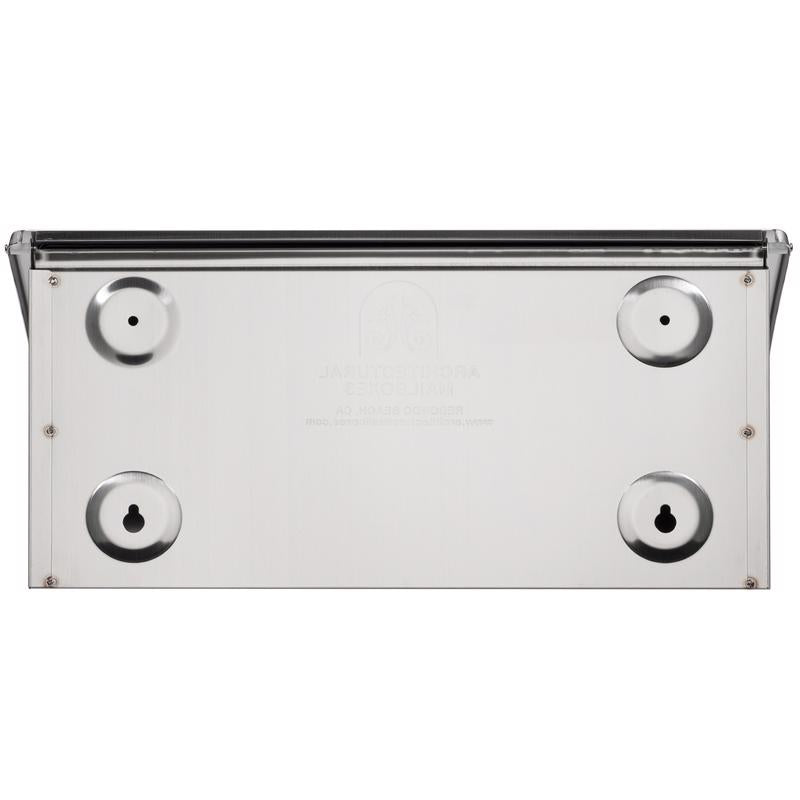 Architectural Mailboxes Venice Classic Stainless Steel Wall Mount Silver Mailbox