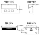 Architectural Mailboxes Venice Classic Stainless Steel Wall Mount Silver Mailbox