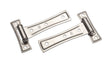 National Hardware 7 in. L Satin Nickel Silver Steel Ornamental T Hinge 1 pk, Pack of 3