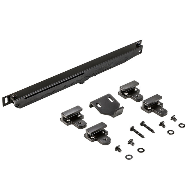 National Hardware Oil Rubbed Bronze Black Plastic Sliding Door Hardware Kit 1 pk, Pack of 2