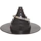 GenTite 13-1/2 in. W X 13-1/2 in. L Rubber Pipe Boot Repair System Black, Pack of 6
