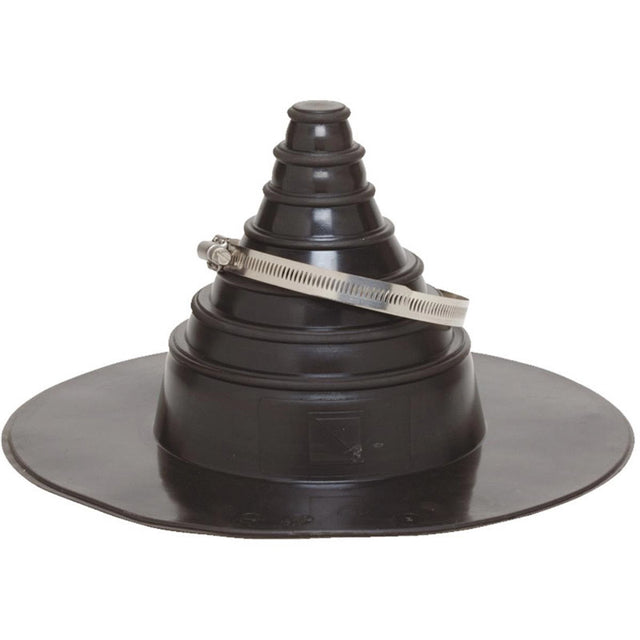 GenTite 13-1/2 in. W X 13-1/2 in. L Rubber Pipe Boot Repair System Black, Pack of 6
