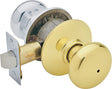 Schlage Plymouth Modern Bright Brass/Bright Chrome Privacy Lock