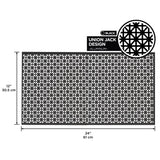 M-D Building Products 0.02 in. X 12 in. W X 24 in. L Black Aluminum Union Jack Sheet Metal, Pack of 3