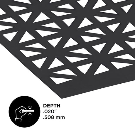 M-D Building Products 0.02 in. X 12 in. W X 24 in. L Black Aluminum Union Jack Sheet Metal, Pack of 3