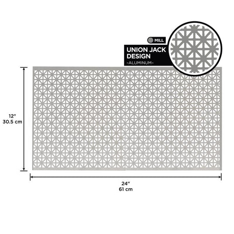 M-D Building Products 0.02 in. X 12 in. W X 24 in. L Mill Aluminum Union Jack Sheet Metal, Pack of 3