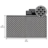 M-D Building Products 0.02 in. X 12 in. W X 24 in. L Graphite Aluminum Union Jack Sheet Metal, Pack of 3