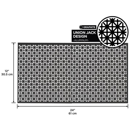 M-D Building Products 0.02 in. X 12 in. W X 24 in. L Graphite Aluminum Union Jack Sheet Metal, Pack of 3