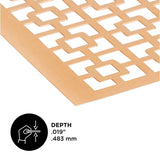 M-D Building Products 0.02 in. X 12 in. W X 24 in. L Copper Aluminum Chainlink Sheet Metal, Pack of 3
