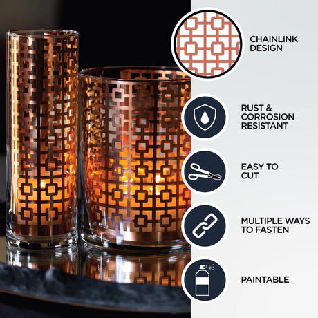 M-D Building Products 0.02 in. X 12 in. W X 24 in. L Copper Aluminum Chainlink Sheet Metal, Pack of 3