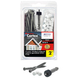 FastenMaster Cortex No. 9 X 2 in. L Star Trim Head Self Tapping Trim Screws with Plugs, Pack of 10