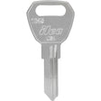 HILLMAN KeyKrafter Universal House/Office Key Blank 2039 Single For Fulton Locks Silver, Pack of 4