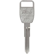 HILLMAN KeyKrafter Automotive Key Blank 2048 Double For Land Rover Silver, Pack of 4