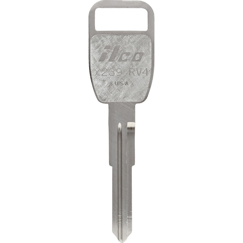 HILLMAN KeyKrafter Automotive Key Blank 2048 Double For Land Rover Silver, Pack of 4
