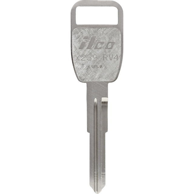 HILLMAN KeyKrafter Automotive Key Blank 2048 Double For Land Rover Silver, Pack of 4