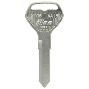 HILLMAN KeyKrafter Traditional Key Automotive Key Blank 2054 Double For Kawasaki Silver, Pack of 4