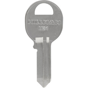 HILLMAN KeyKrafter Universal House/Office Key Blank 2056 Single Silver, Pack of 4
