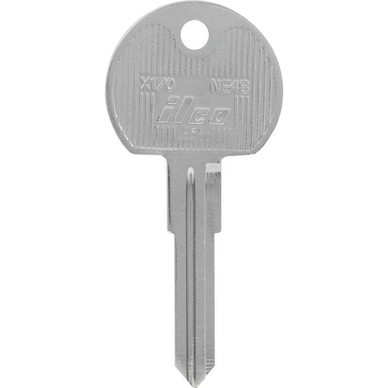 HILLMAN KeyKrafter Universal House/Office Key Blank 2066 Double For Corbin Locks Silver, Pack of 4