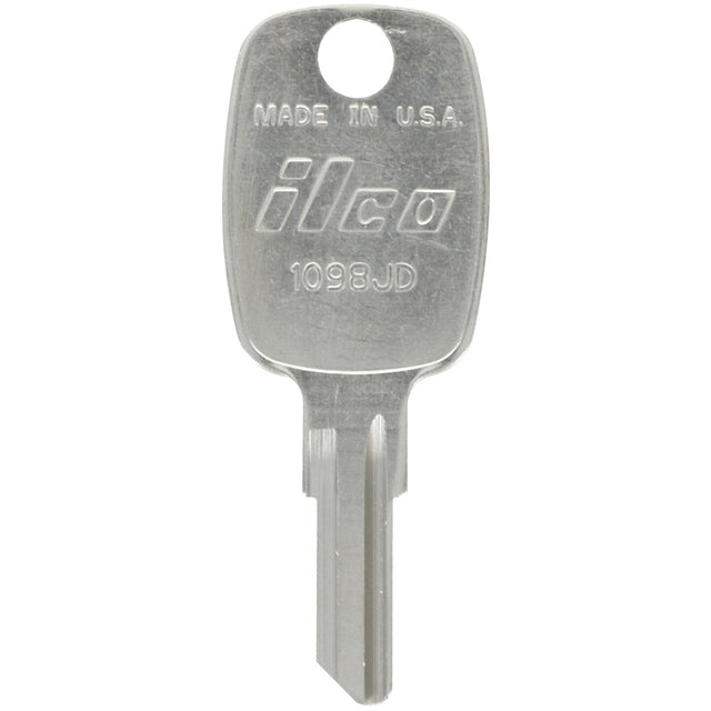 HILLMAN KeyKrafter Universal House/Office Key Blank 2049 Single For John Deere Locks Silver, Pack of 4