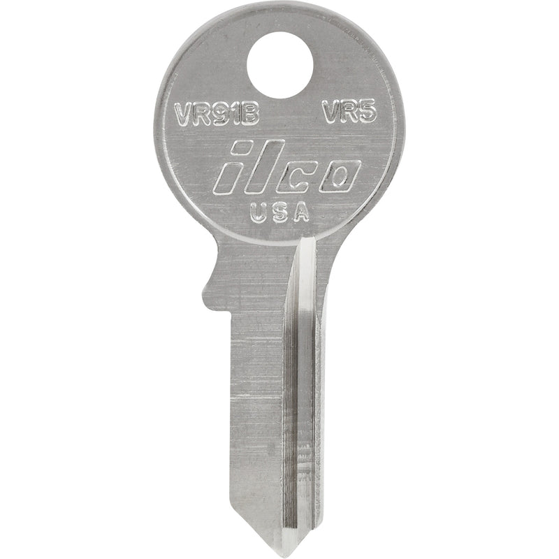 HILLMAN KeyKrafter Universal House/Office Key Blank 2037 Single For Viro Locks Silver, Pack of 4