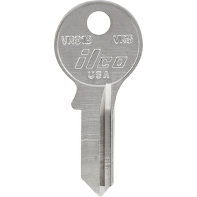 HILLMAN KeyKrafter Universal House/Office Key Blank 2037 Single For Viro Locks Silver, Pack of 4