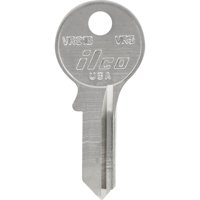 HILLMAN KeyKrafter Universal House/Office Key Blank 2037 Single For Viro Locks Silver, Pack of 4