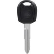 HILLMAN KeyKrafter Universal House/Office Key Blank 2046 Double For Kia Locks Black/Silver, Pack of 4