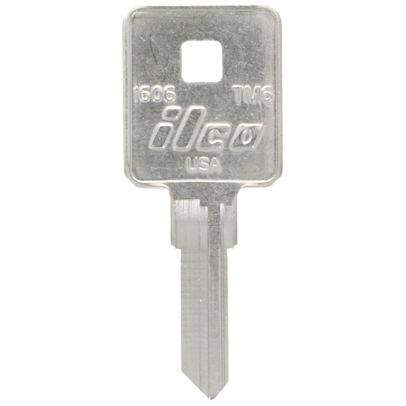 HILLMAN KeyKrafter Universal House/Office Key Blank 2042 Single For TriMark Locks Silver, Pack of 4