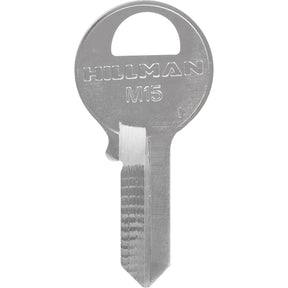 HILLMAN KeyKrafter Universal House/Office Key Blank 2030 Single For Master Locks Silver, Pack of 4