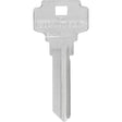 HILLMAN KeyKrafter Universal House Key Blank 2028 Single For Schlage Locks Silver, Pack of 4