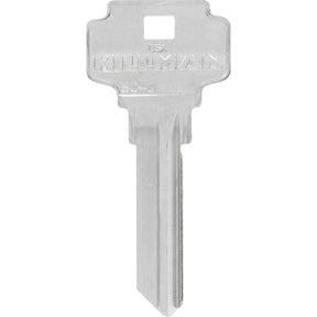 HILLMAN KeyKrafter Universal House Key Blank 2028 Single For Schlage Locks Silver, Pack of 4