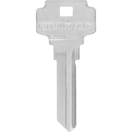 HILLMAN KeyKrafter Universal House Key Blank 2028 Single For Schlage Locks Silver, Pack of 4