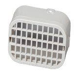 Amerimax 3 in. H X 4 in. W X 1.5 in. L White Plastic K Rodent Guard, Pack of 12