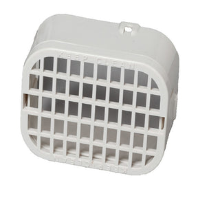 Amerimax 3 in. H X 4 in. W X 1.5 in. L White Plastic K Rodent Guard, Pack of 12