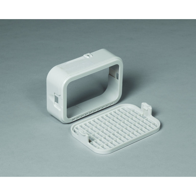 Amerimax 3 in. H X 4 in. W X 1.5 in. L White Plastic K Rodent Guard, Pack of 12