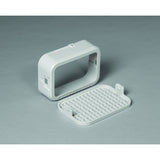 Amerimax 3 in. H X 4 in. W X 1.5 in. L White Plastic K Rodent Guard, Pack of 12