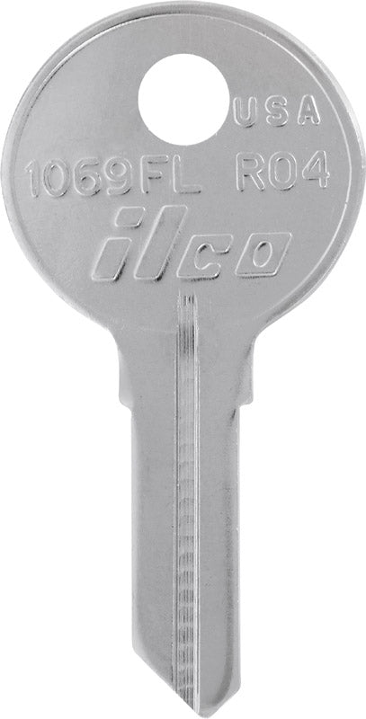 HILLMAN Rockford House/Office Key Blank Single Silver, Pack of 4