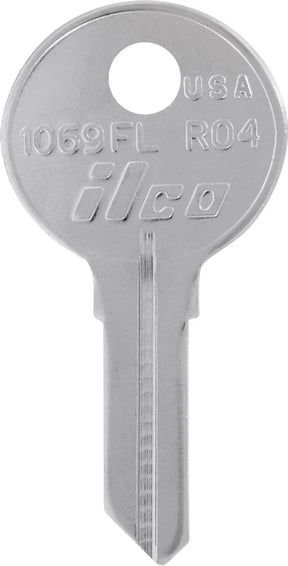 HILLMAN Rockford House/Office Key Blank Single Silver, Pack of 4