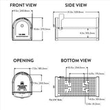 Architectural Mailboxes Bellevue Modern Galvanized Steel Post Mount Rubbed Bronze Mailbox