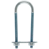 Hampton 1/4 in. X 1-1/8 in. W X 3-1/2 in. L Coarse Zinc-Plated Steel U-Bolt, Pack of 10
