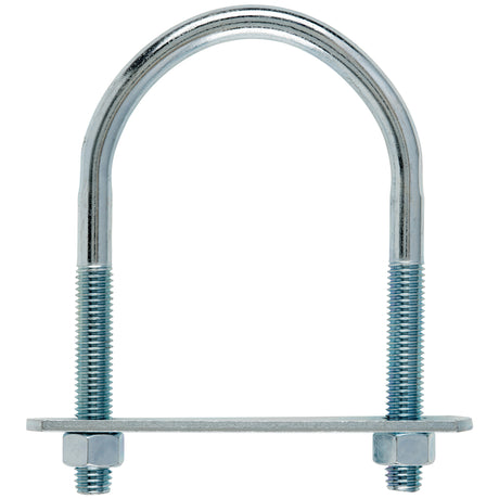 Hampton 1/2 in. X 3-1/2 in. W X 5-3/4 in. L Coarse Zinc-Plated Steel U-Bolt, Pack of 10