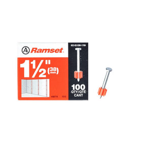 Ramset .3 in. D X 1.5 in. L Plastic Round Head Drive Pin 100 pk