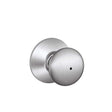 Schlage Plymouth Satin Chrome Privacy Knob
