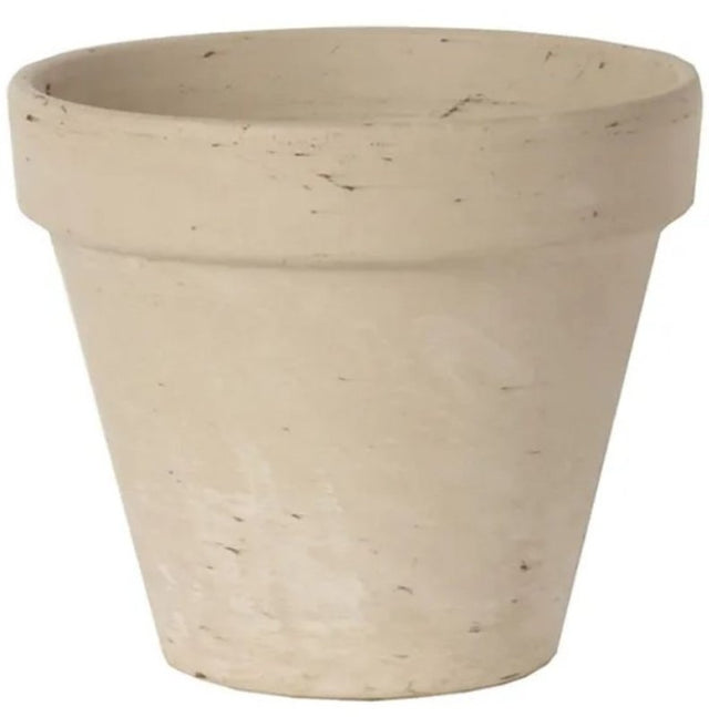 Border Concepts 805557 Pot, 4-1/4 in Dia, 3-3/4 in H, Granite Clay, Terracotta, Pack of 16