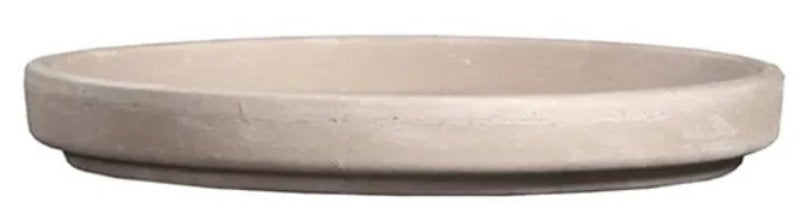 Border Concepts 805452 German Waterproof Saucer, 10-1/4 in Dia, Clay, Granite, Pack of 10