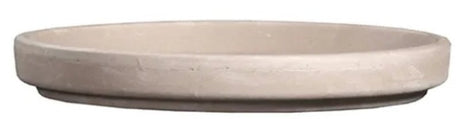 Border Concepts 805452 German Waterproof Saucer, 10-1/4 in Dia, Clay, Granite, Pack of 10