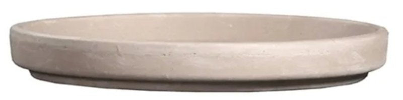 Border Concepts 805455 German Waterproof Saucer, 5 in Dia, Clay, Granite, Pack of 16